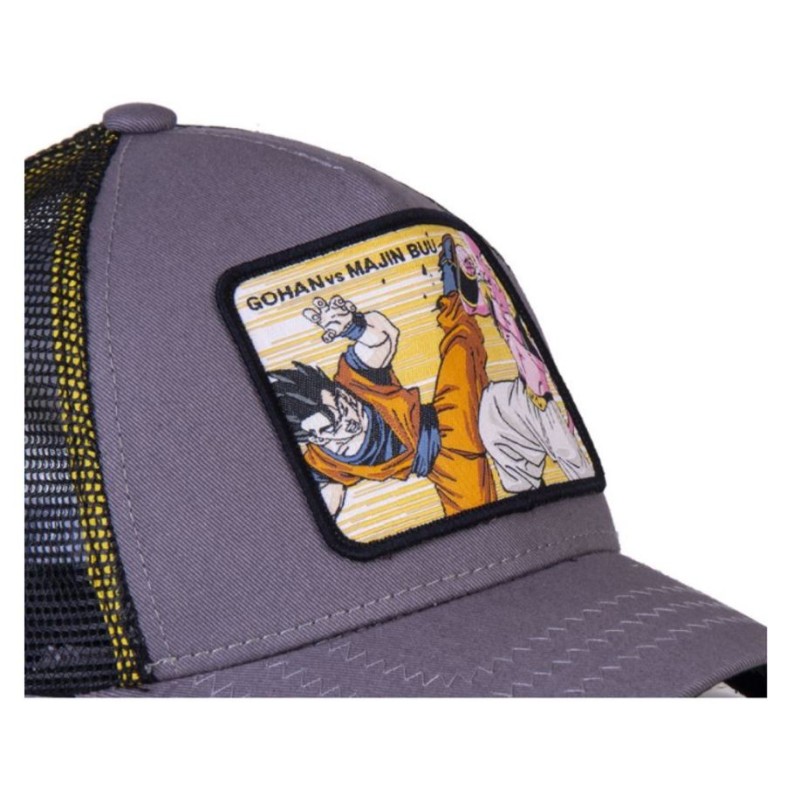Gorra Malla Capslab Dragon Ball Z Gohan Vs Majin Buu Gris