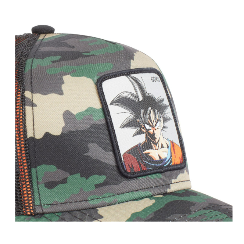 Capslab Goku Dragon Ball Z Trucker Cap, Berretto Regolabile Unisex, Taglia Unica (55-60 Cm), Visiera Curva