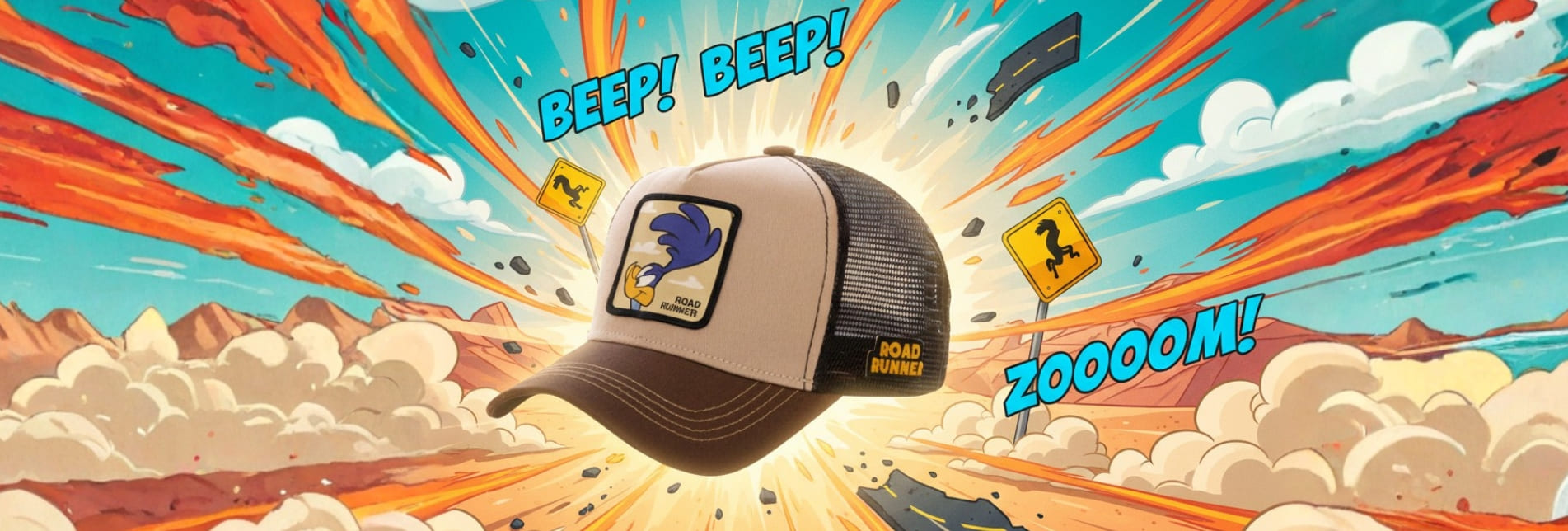 Gorra Malla Capslab Looney Tunes Beep Beep
